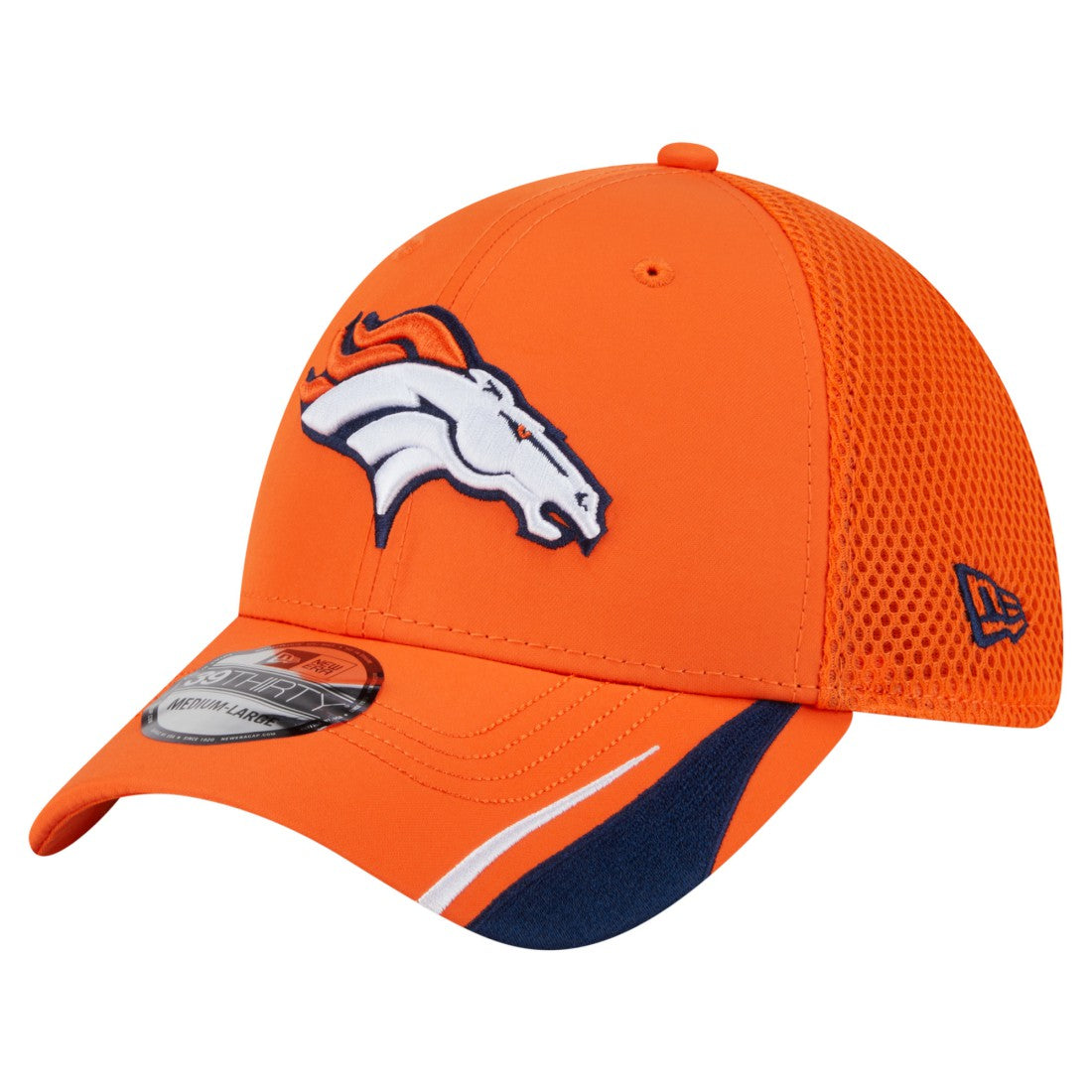 Denver Broncos New Era Game Day Linear 39THIRTY Flex Hat - Orange for sale