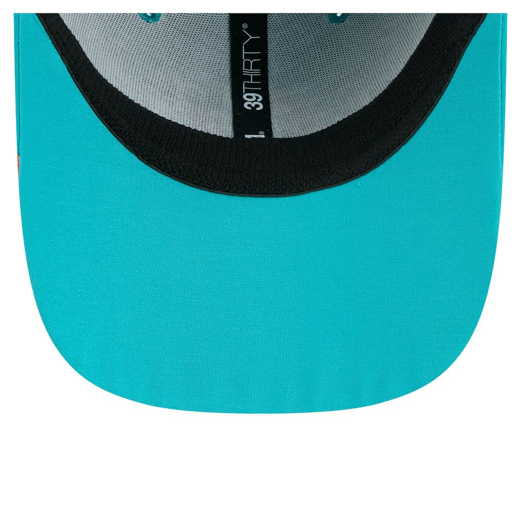 Miami Dolphins New Era Game Day Linear 39THIRTY Flex Hat - Aqua discount