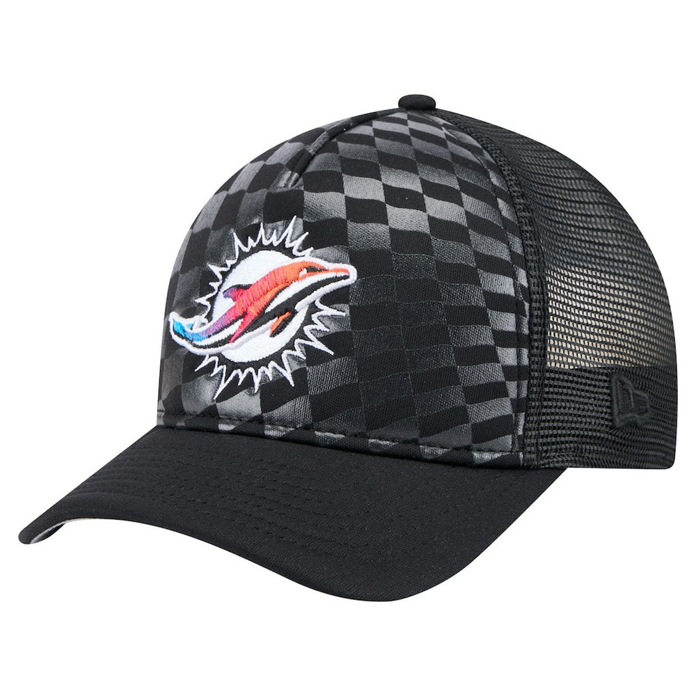 Miami Dolphins New Era Gradient 9FORTY Adjustable Hat - Black on sale