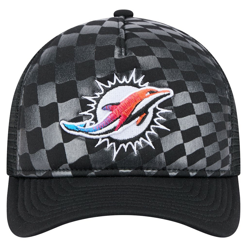 Miami Dolphins New Era Gradient 9FORTY Adjustable Hat - Black on sale