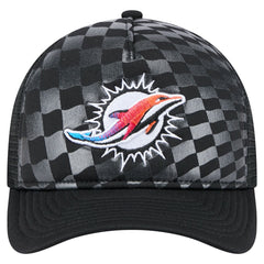 Miami Dolphins New Era Gradient 9FORTY Adjustable Hat - Black on sale