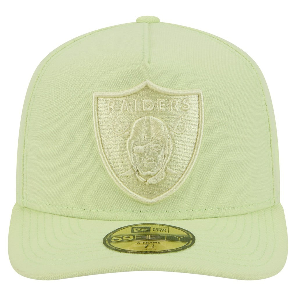 Las Vegas Raiders New Era Color Pack A-Frame 59FIFTY Fitted Hat - Light Green sale