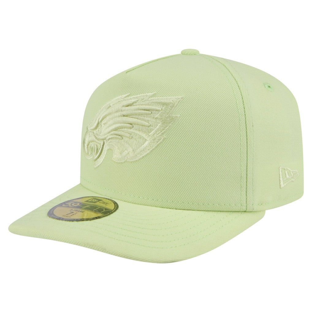 Philadelphia Eagles New Era Color Pack A-Frame 59FIFTY Fitted Hat - Green for sale