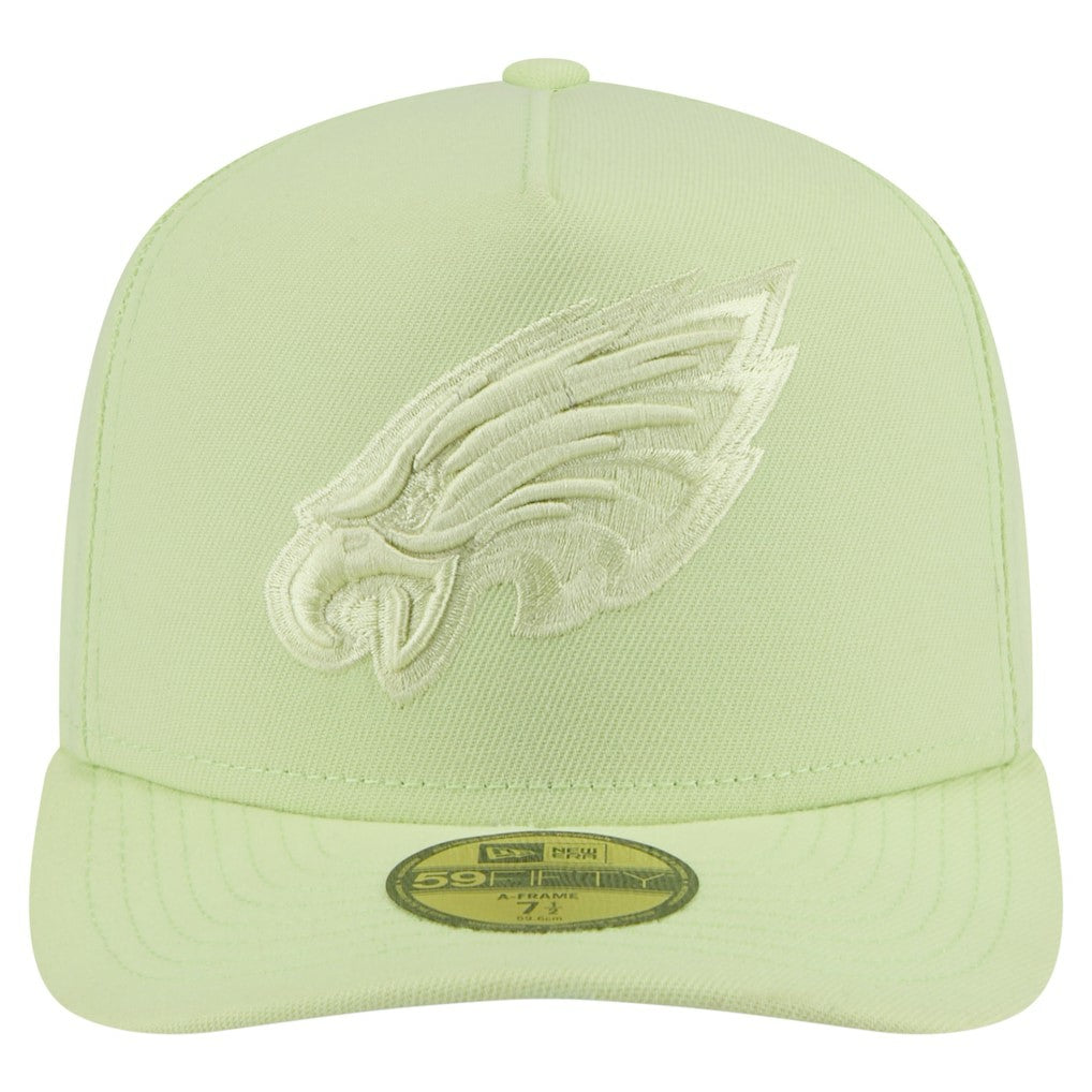 Philadelphia Eagles New Era Color Pack A-Frame 59FIFTY Fitted Hat - Green for sale