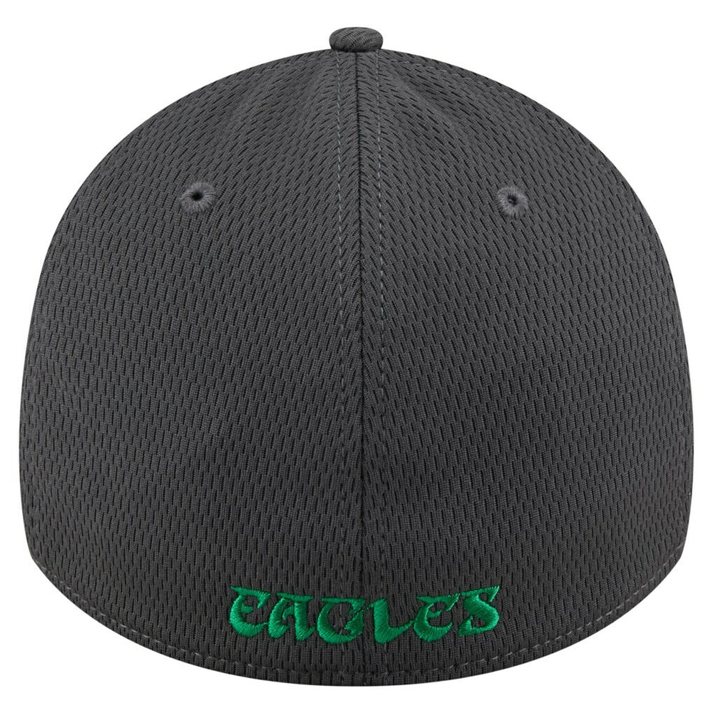 Philadelphia Eagles New Era Throwback Logo Main 39THIRTY Flex Hat - Graphite cheap