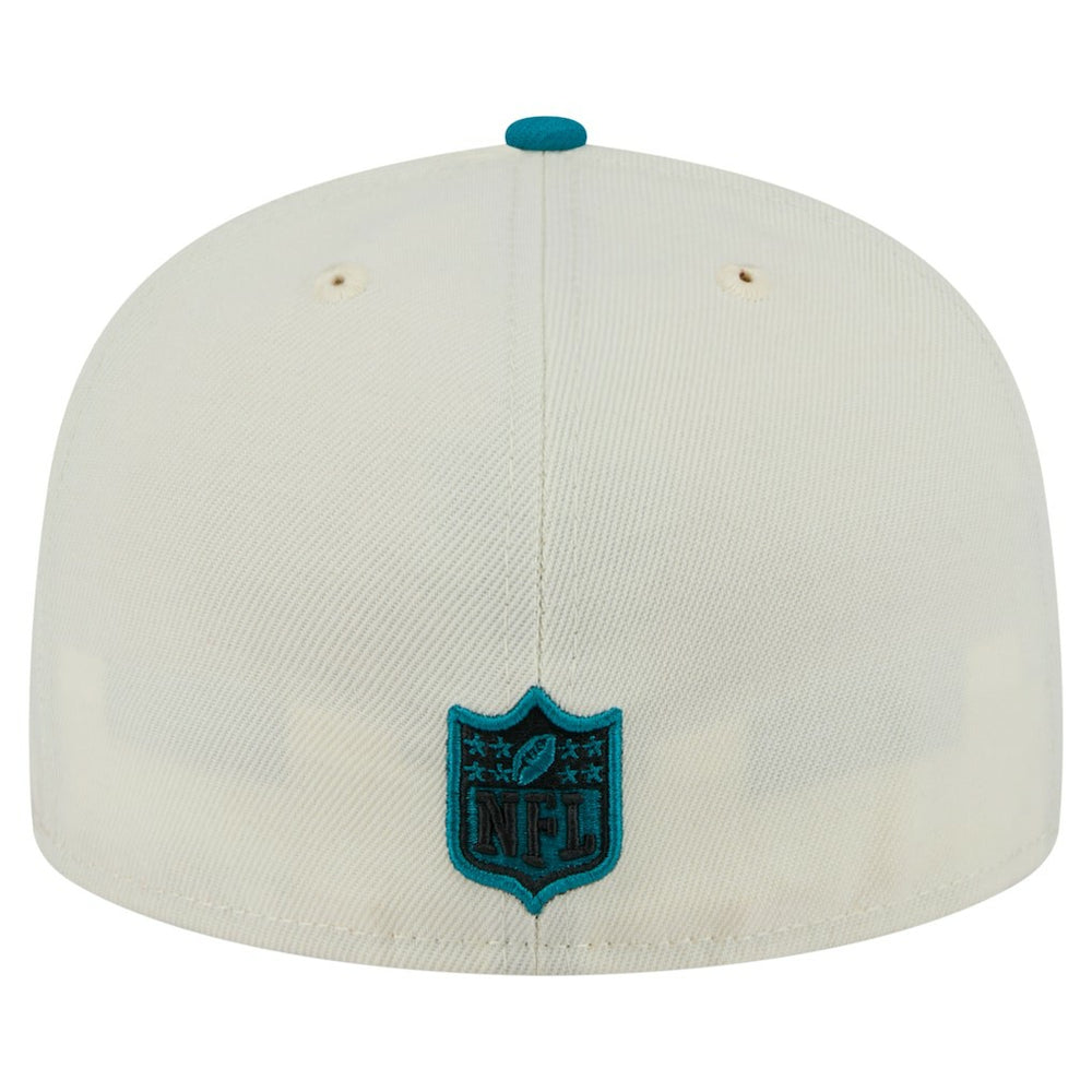 Jacksonville Jaguars New Era Main 59FIFTY Fitted Hat - Cream/Teal online