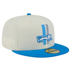 Detroit Lions New Era Main 59FIFTY Fitted Hat - Cream/Blue sale