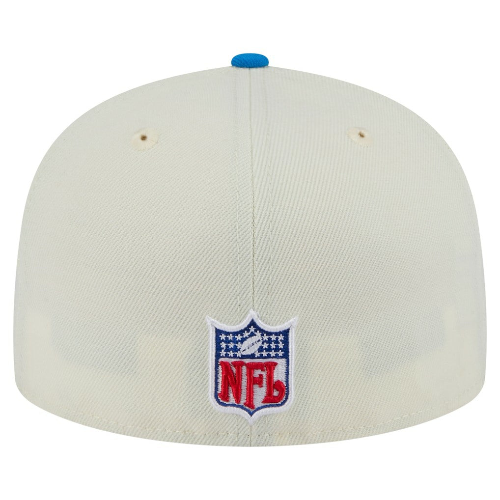 Detroit Lions New Era Main 59FIFTY Fitted Hat - Cream/Blue sale