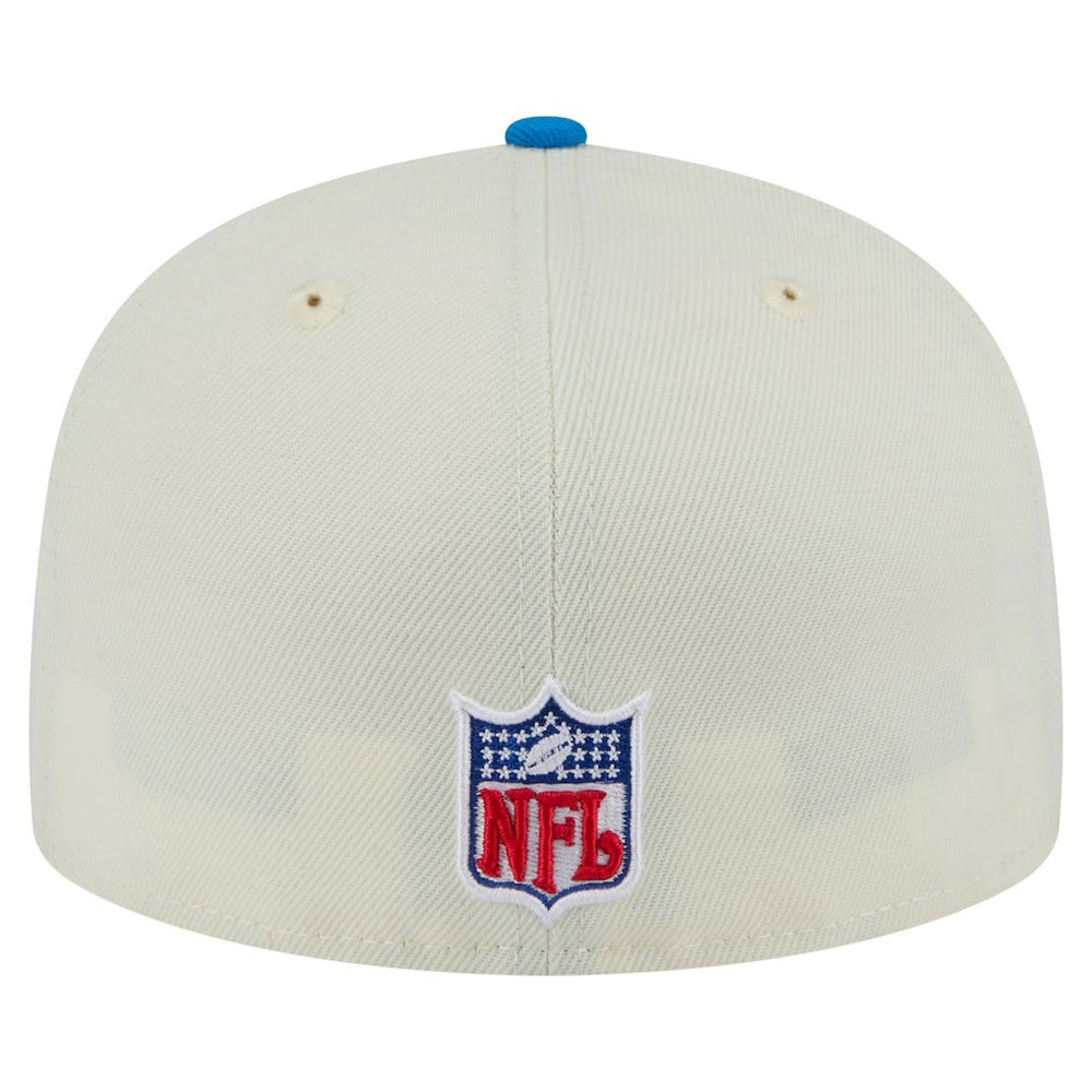 Detroit Lions New Era Main 59FIFTY Fitted Hat - Cream/Blue sale