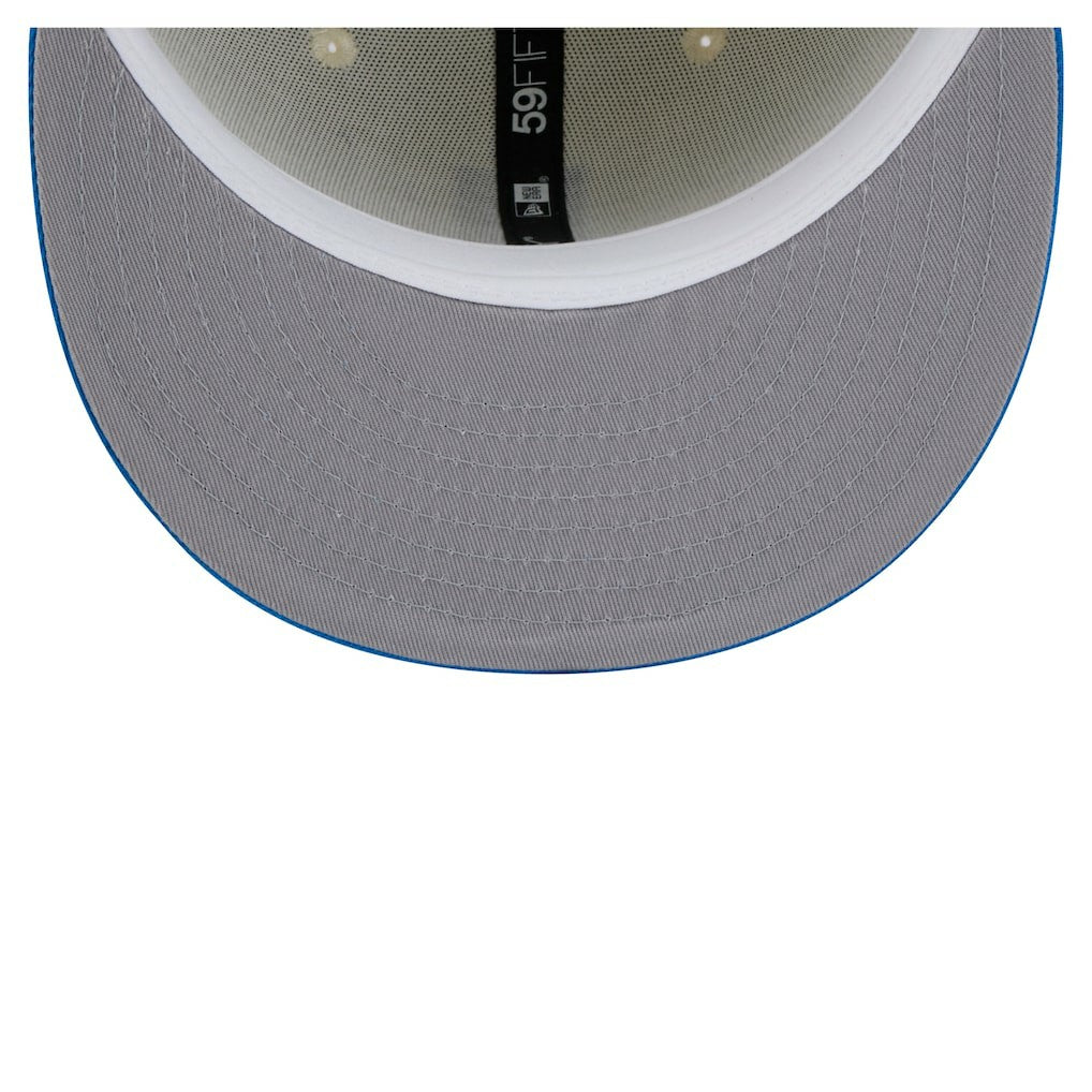 Detroit Lions New Era Main 59FIFTY Fitted Hat - Cream/Blue sale