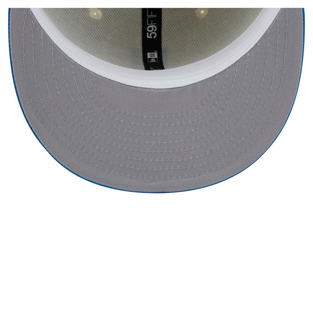 Detroit Lions New Era Main 59FIFTY Fitted Hat - Cream/Blue sale
