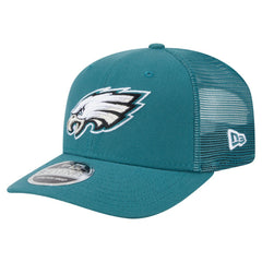Philadelphia Eagles New Era Main Trucker 9SEVENTY Stretch-Snap Hat - Midnight Green on sale
