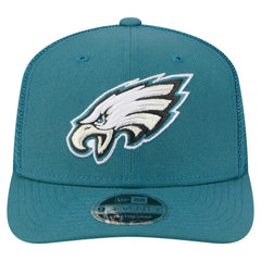 Philadelphia Eagles New Era Main Trucker 9SEVENTY Stretch-Snap Hat - Midnight Green on sale