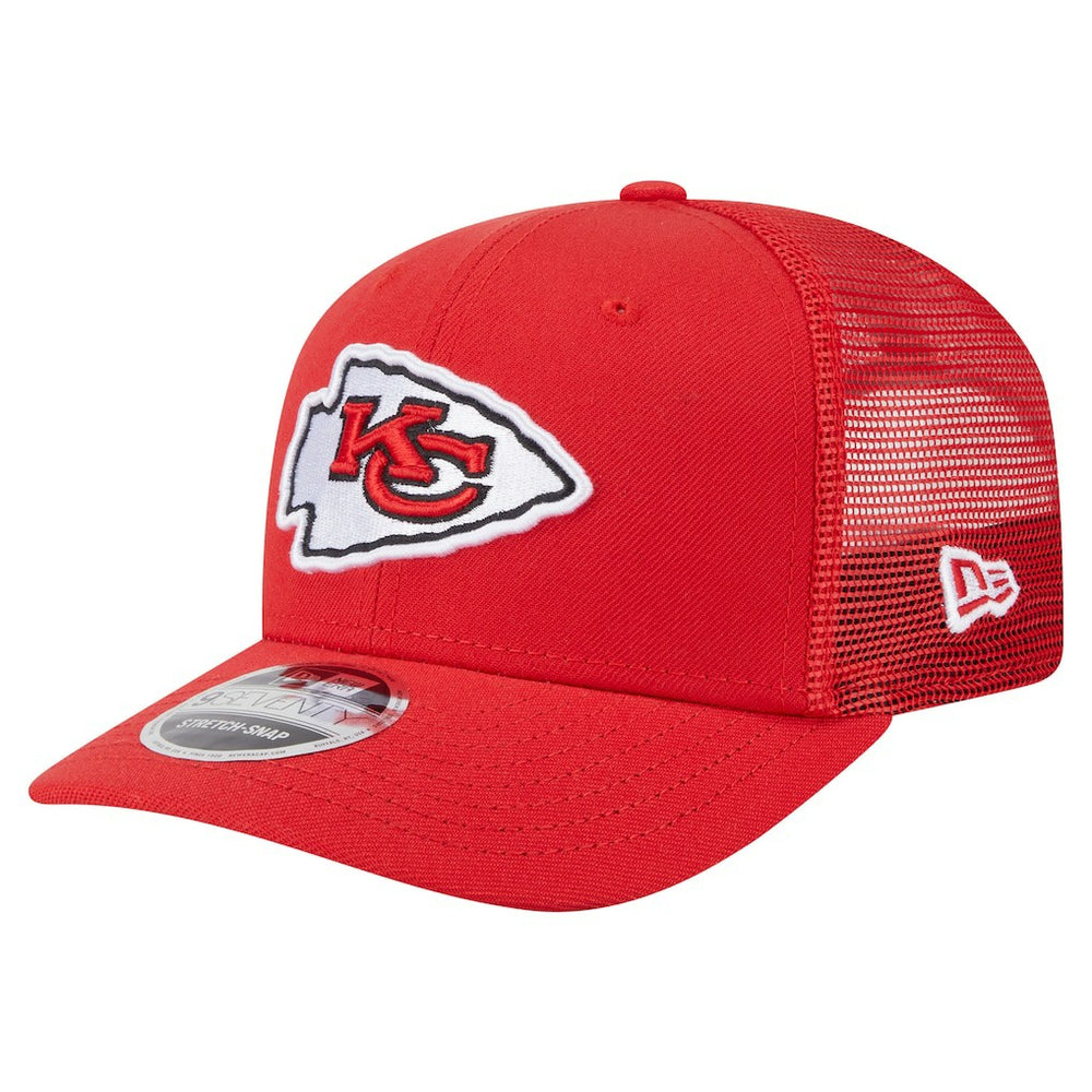 Kansas City Chiefs New Era Main Trucker 9SEVENTY Stretch-Snap Hat - Red for sale
