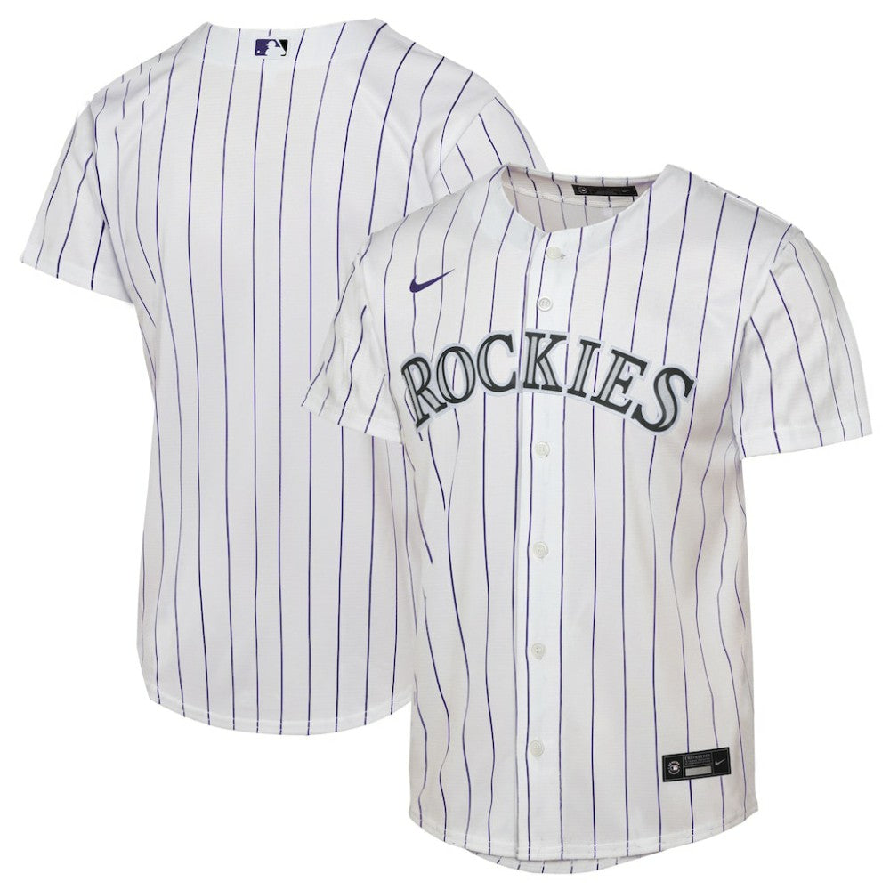 Colorado Rockies Youth Home Replica Jersey White