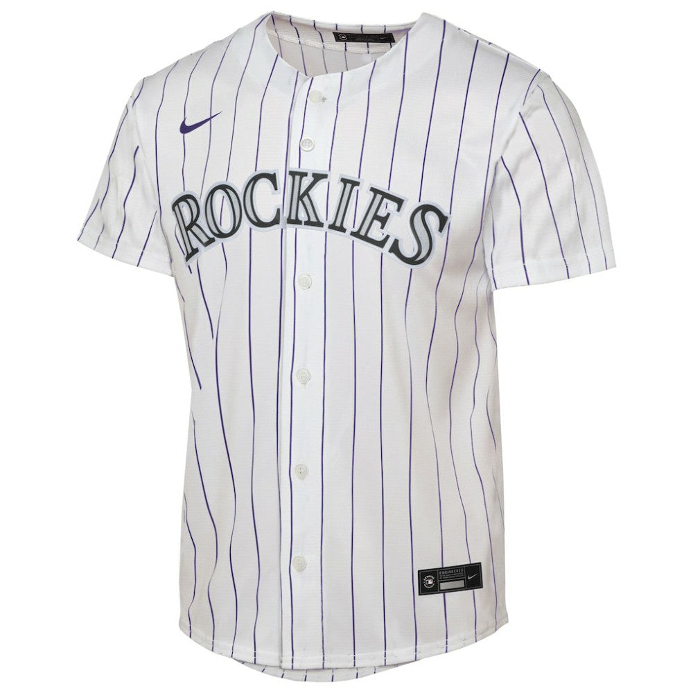 Colorado Rockies Youth Home Replica Jersey White
