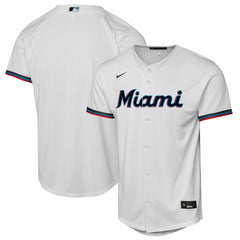 Miami Marlins Youth Home Replica Jersey White