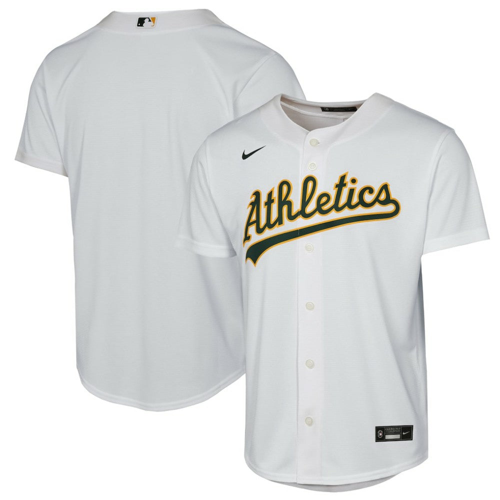 Athletics Youth Home Replica Jersey White
