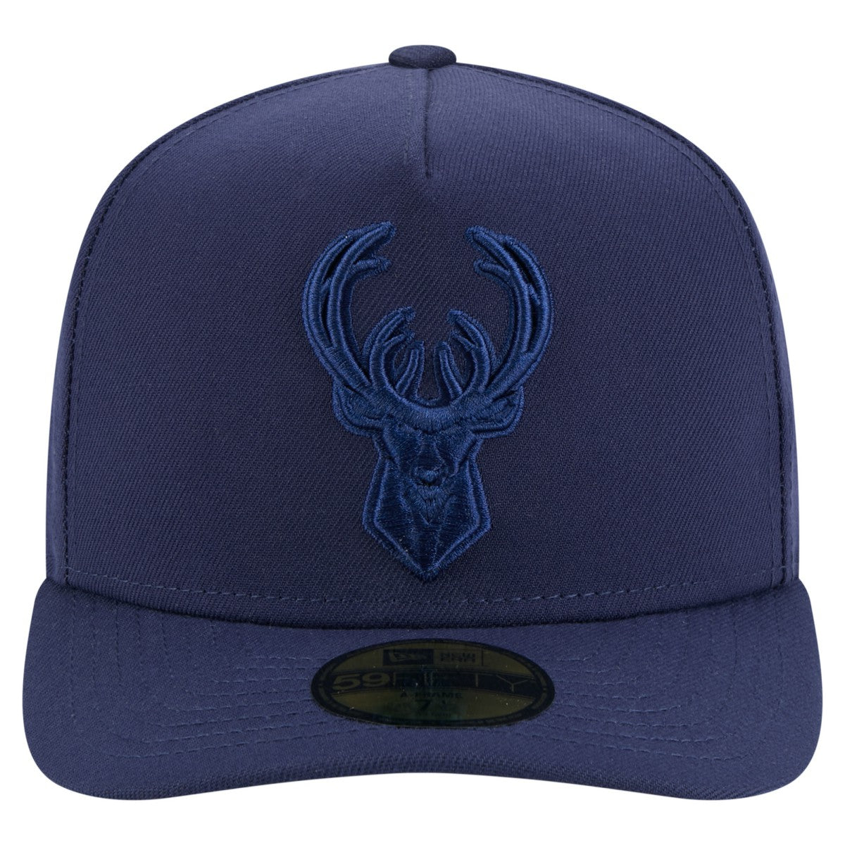 Milwaukee Bucks Colorpack A-Frame Pinch Front 59FIFTY Fitted Hat - Navy discount