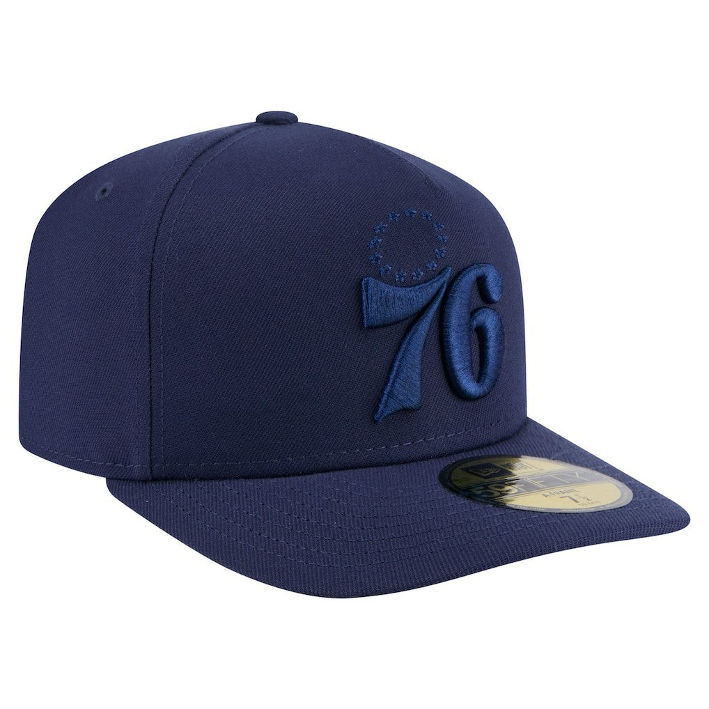 Philadelphia 76ers Colorpack A-Frame Pinch Front 59FIFTY Fitted Hat - Navy outlet