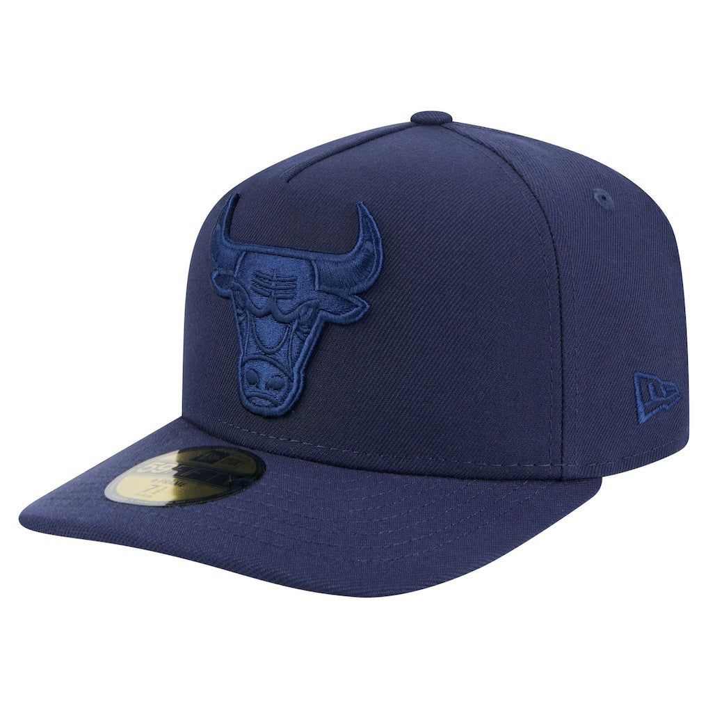 Chicago Bulls Colorpack A-Frame Pinch Front 59FIFTY Fitted Hat - Navy on sale