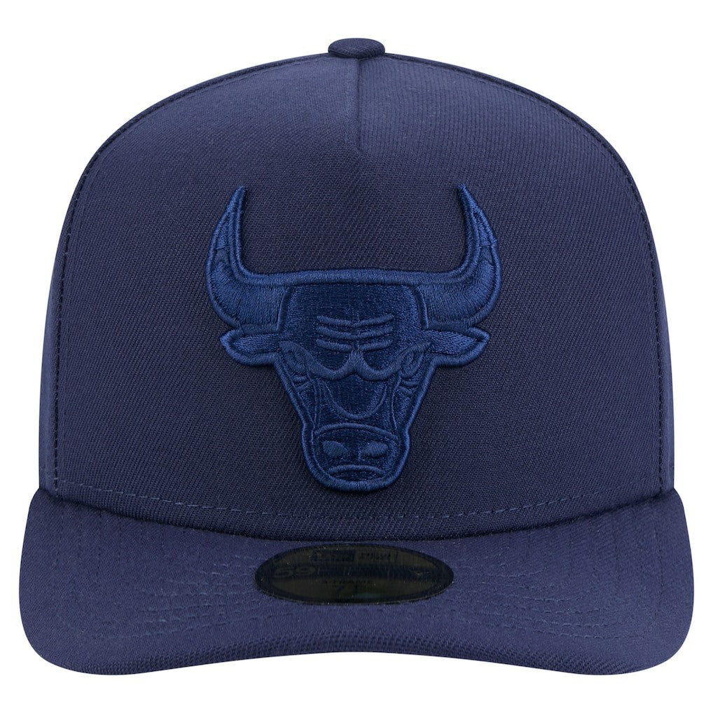 Chicago Bulls Colorpack A-Frame Pinch Front 59FIFTY Fitted Hat - Navy on sale