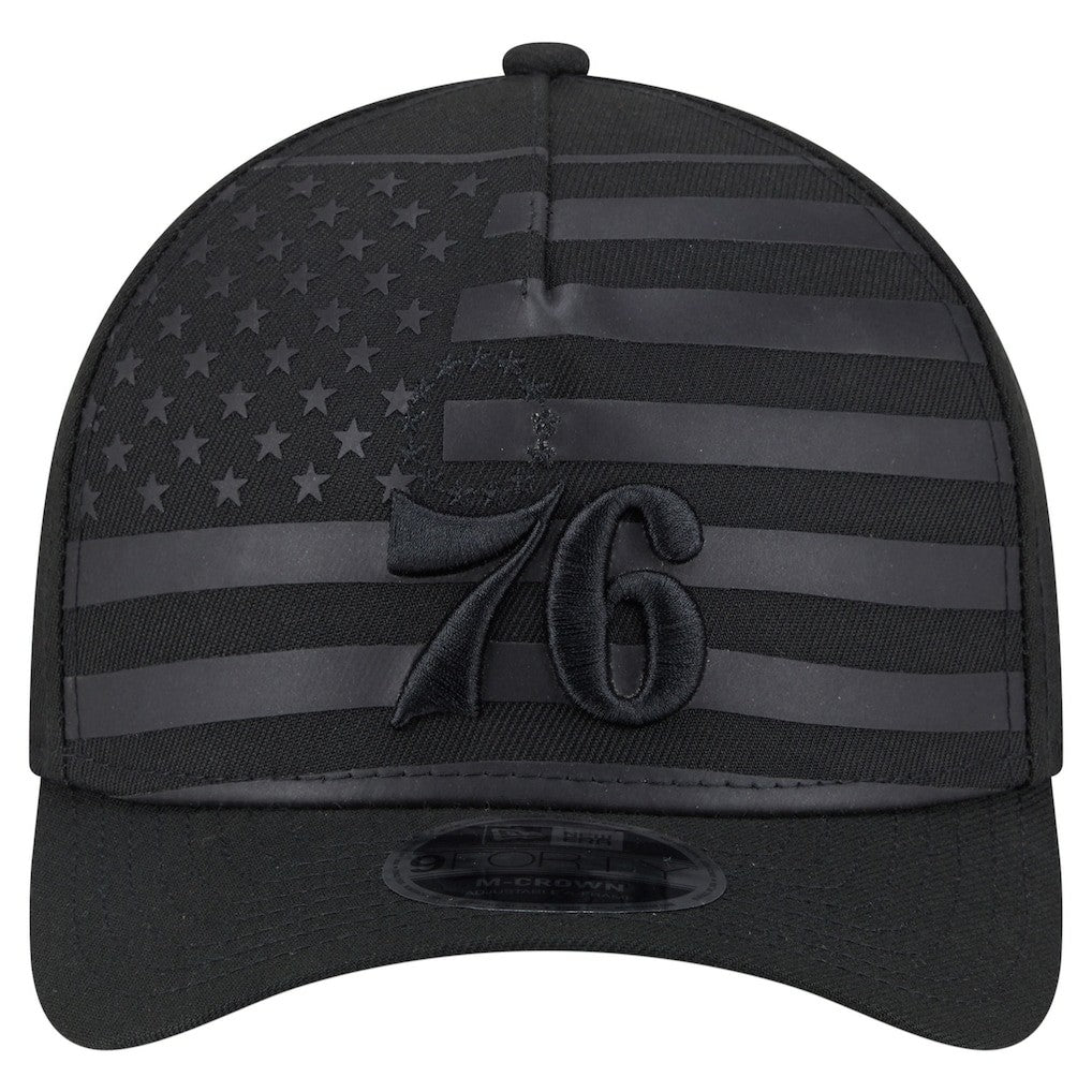 Philadelphia 76ers Game Day Flag A-Frame 9FORTY Adjustable Hat - Black sale