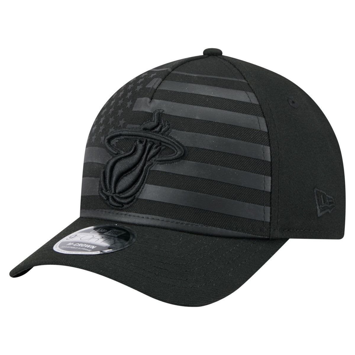 Miami Heat Game Day Flag A-Frame 9FORTY Adjustable Hat - Black discount