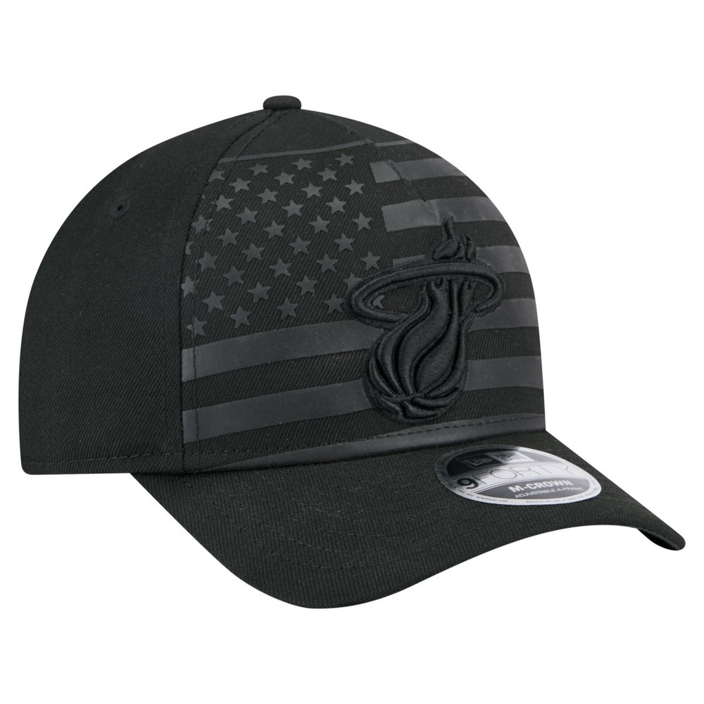 Miami Heat Game Day Flag A-Frame 9FORTY Adjustable Hat - Black discount