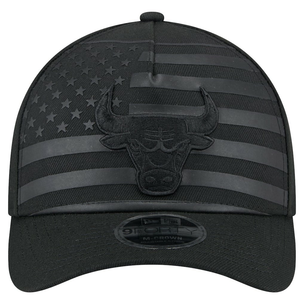 Chicago Bulls Game Day Flag A-Frame 9FORTY Adjustable Hat - Black on sale