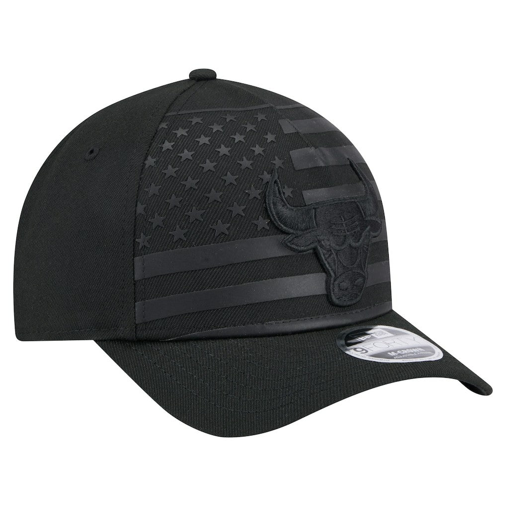 Chicago Bulls Game Day Flag A-Frame 9FORTY Adjustable Hat - Black on sale