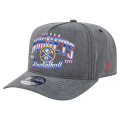 Denver Nuggets Throwback Washed Pre-Curved 9FIFTY Snapback Hat sale - Charcoal on sale