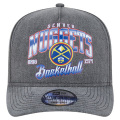 Denver Nuggets Throwback Washed Pre-Curved 9FIFTY Snapback Hat sale - Charcoal on sale