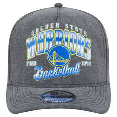 Golden State Warriors Throwback Washed Pre-Curved 9FIFTY Snapback Hat sale - Charcoal outlet