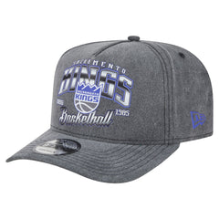 Sacramento Kings Throwback Washed Pre-Curved 9FIFTY Snapback Hat - Charcoal online