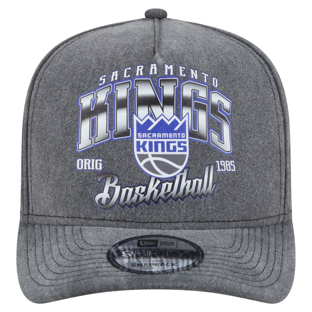 Sacramento Kings Throwback Washed Pre-Curved 9FIFTY Snapback Hat - Charcoal online