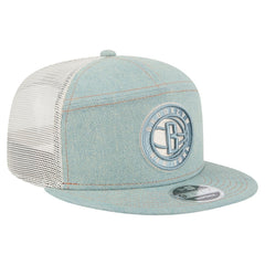 Brooklyn Nets Adventure Denim Split Panel 9FIFTY Snapback Trucker Hat online