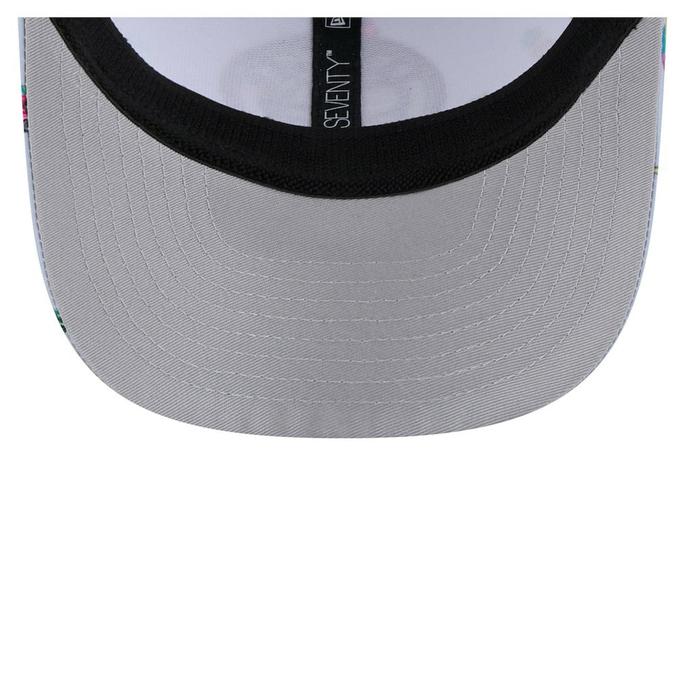 Brooklyn Nets Adventure Aloha Pattern 9SEVENTY Stretch-Snap Hat - Light Blue/Gray shop
