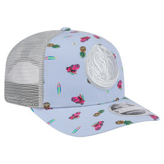 Dallas Mavericks Adventure Aloha Pattern 9SEVENTY Stretch-Snap Hat sale - Light Blue/Gray on sale