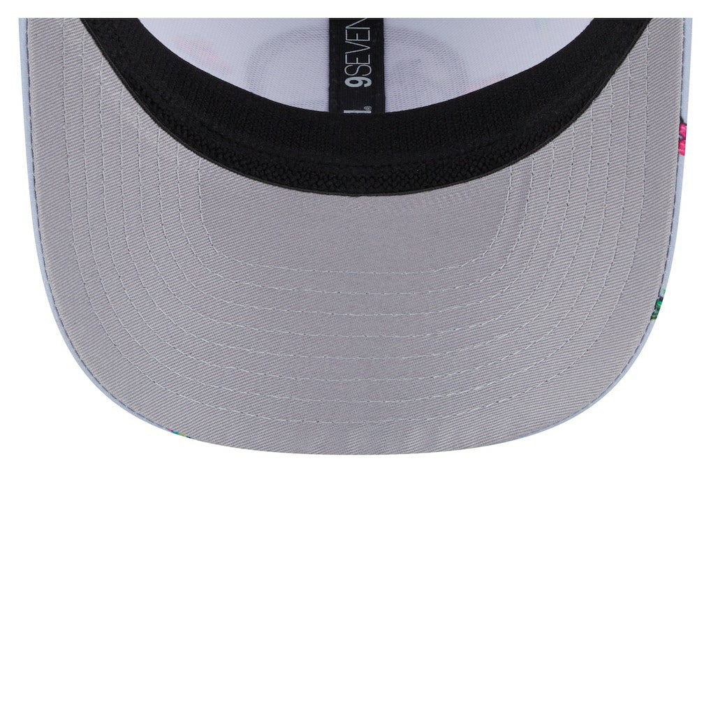 Golden State Warriors Adventure Aloha Pattern 9SEVENTY Stretch-Snap Hat sale - Light Blue/Gray discount