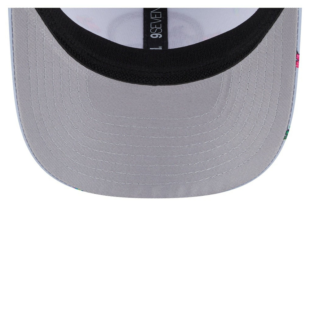 Golden State Warriors Adventure Aloha Pattern 9SEVENTY Stretch-Snap Hat sale - Light Blue/Gray discount