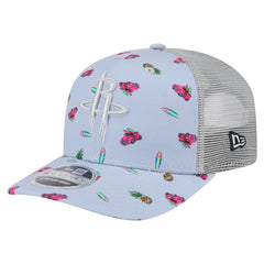 Houston Rockets Adventure Aloha Pattern 9SEVENTY Stretch-Snap Hat sale - Light Blue/Gray for sale