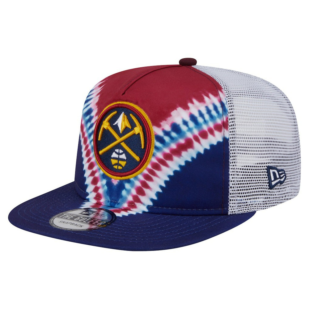 Denver Nuggets Throwback Dye Golfer Snapback Hat sale - Navy/Red shop