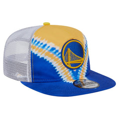 Golden State Warriors Throwback Dye Golfer Snapback Hat sale - Royal/Gold for sale