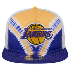 Los Angeles Lakers Throwback Dye Golfer Snapback Hat - Purple/Gold for sale