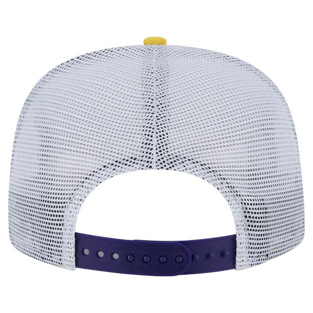 Los Angeles Lakers Throwback Dye Golfer Snapback Hat - Purple/Gold for sale