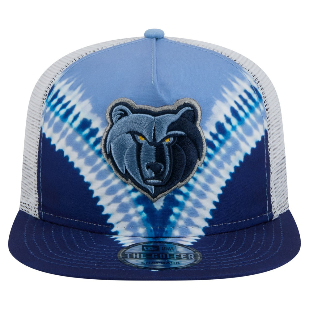 Memphis Grizzlies Throwback Dye Golfer Snapback Hat - Navy/Light Blue shop