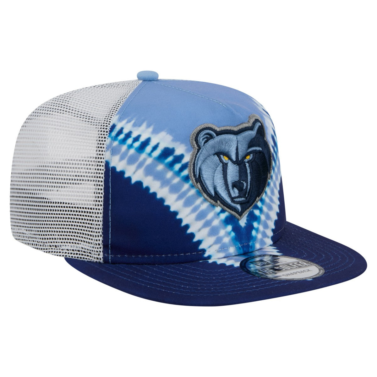 Memphis Grizzlies Throwback Dye Golfer Snapback Hat - Navy/Light Blue shop