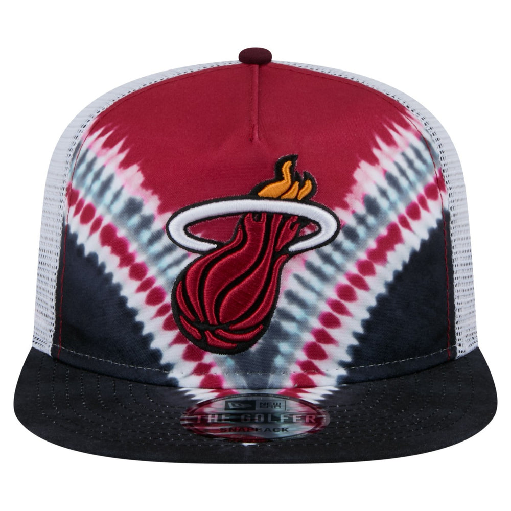 Miami Heat Throwback Dye Golfer Snapback Hat - Black/Red online