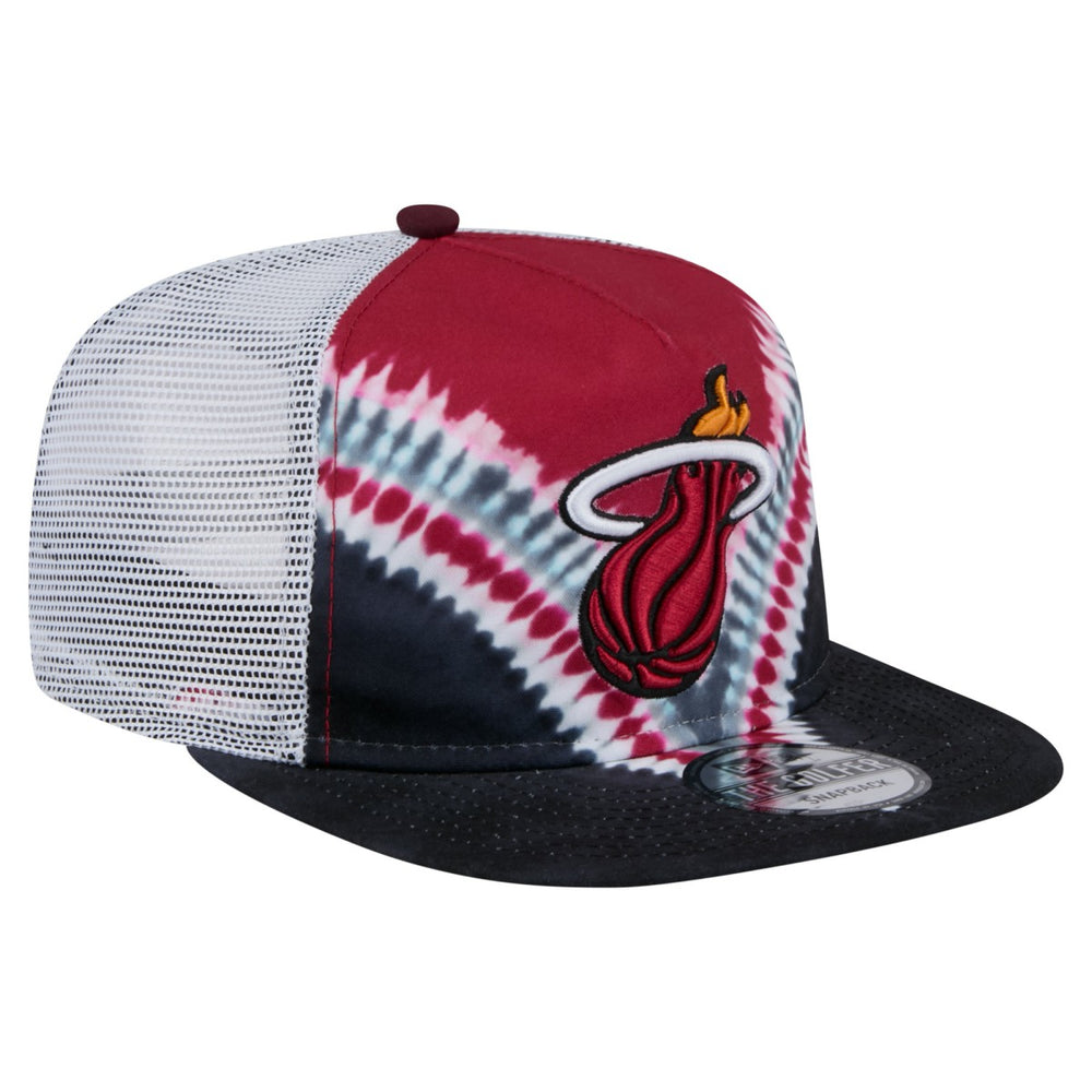 Miami Heat Throwback Dye Golfer Snapback Hat - Black/Red online